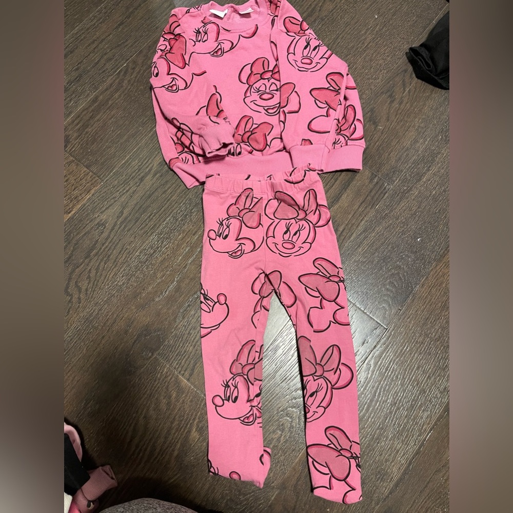 Zara Disney Minnie mouse toddler girl size 3-4yrs old pink